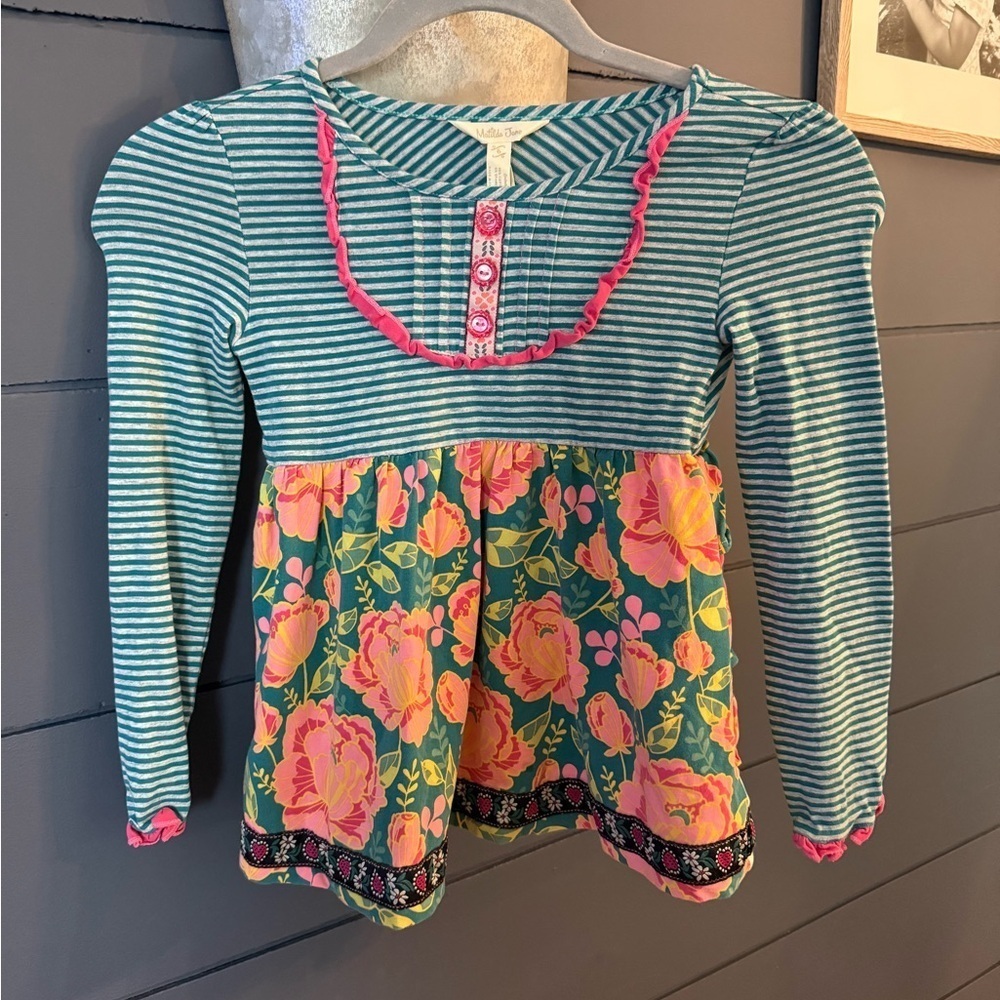 Matilda Jane Gallant Once Upon A Time Ruffle Back Tunic 6 NWOT